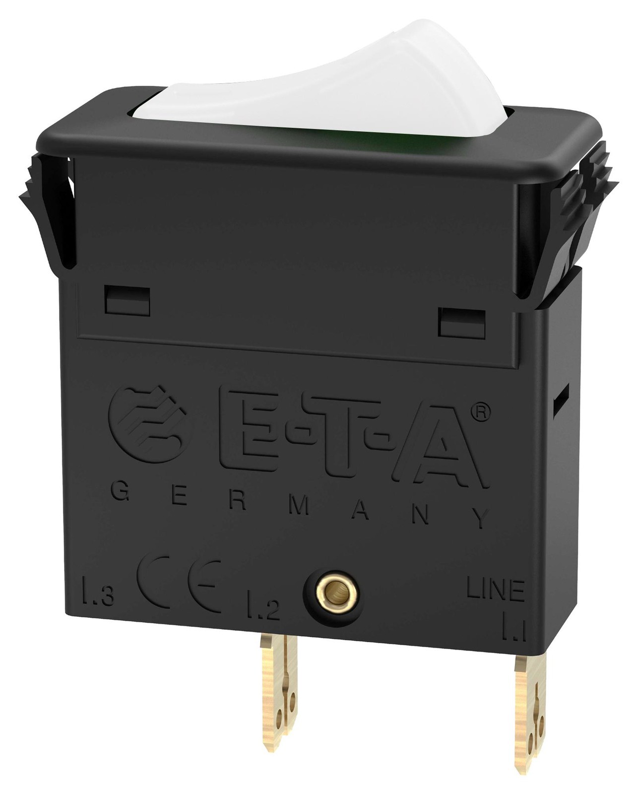 Eta 3130-F110-P7T1-W02Q-10A Thermal Ckt Breaker, 1P, 10A/240Vac