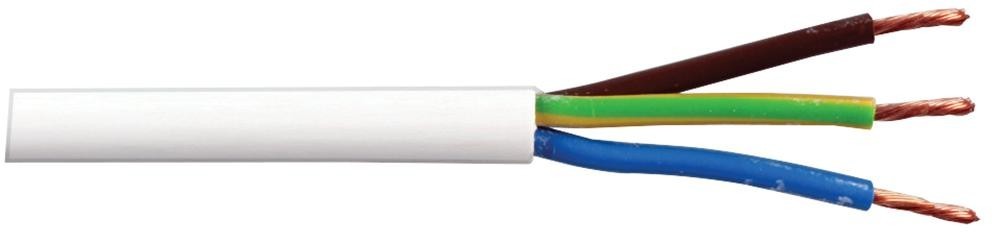 Pro Elec Pel01146 Cable 3183Y 2.50mm Wht 5M