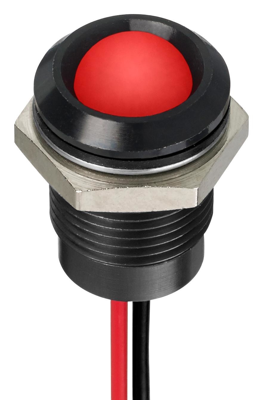 APEM Q14P5Bzzrgb12Eca Panel Indicator, Rgb, 14mm, 12Vdc