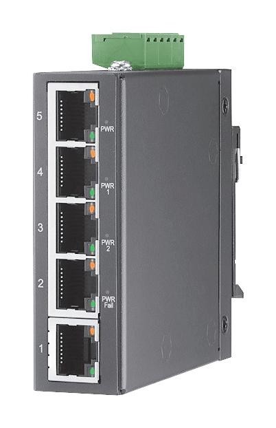 Advantech Eki-2525Li-Ae Enet Module, Din Rail/panel, Rj45X5