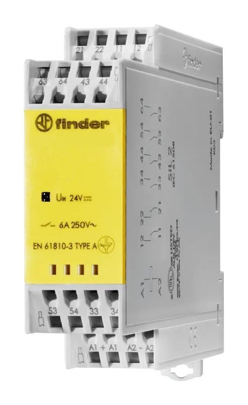 Finder Relays Relays 7S.36.8.230.5420 Safety Relay, 4Pst-No/dpst-Nc, 6A, 240V