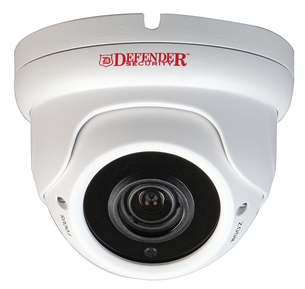 Defender Security Dfr17 Camera Dome 1080P Hd Hybrid Ip66 Vf Wht