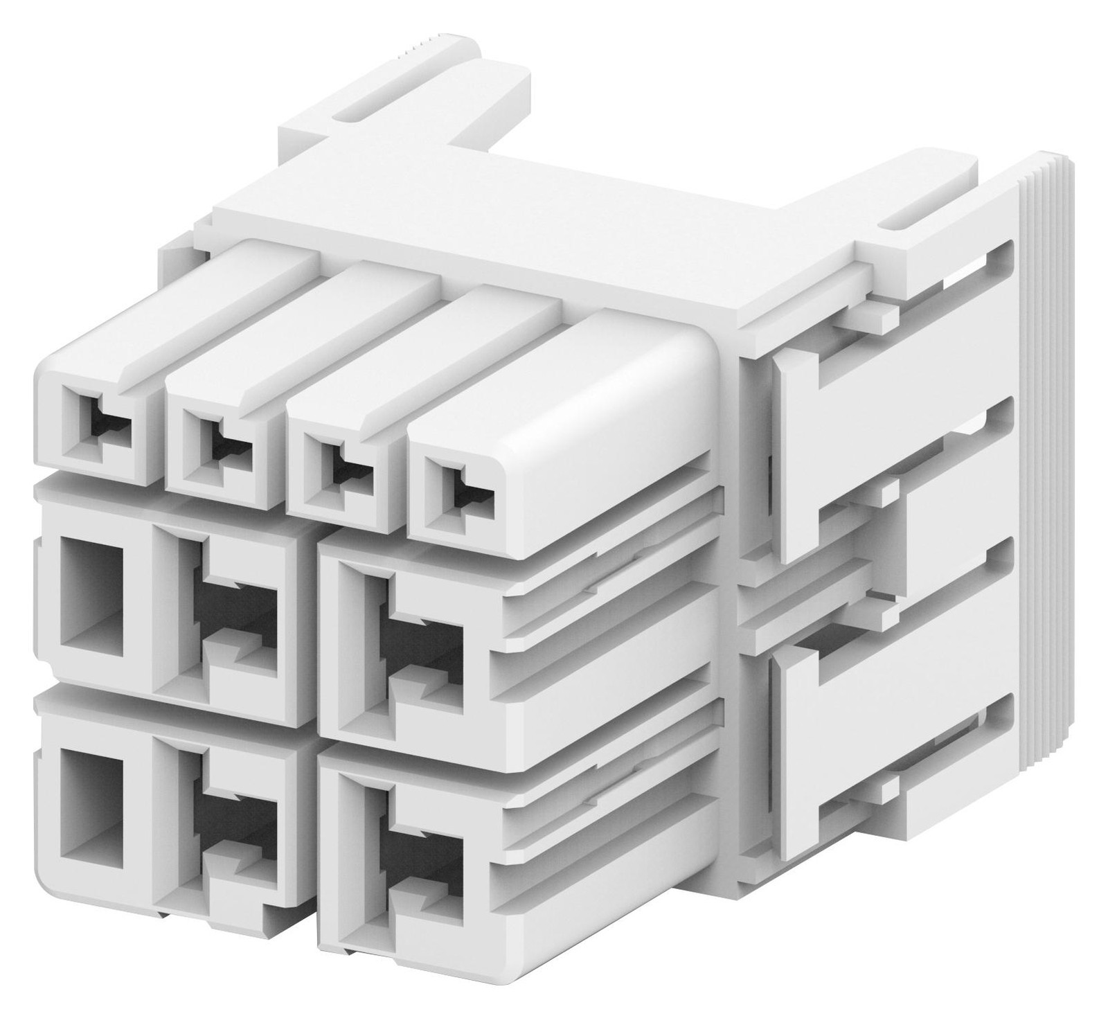 Amp Connectors / Te Connectivity 2312740-2 Heavy Duty Module, Rcpt, 8Pos, 40A