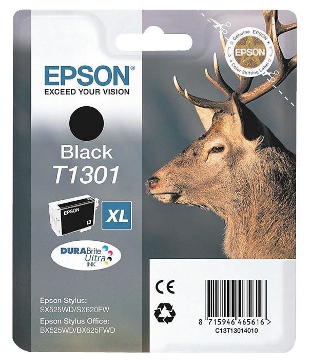 Epson C13T13014010 Ink Cartridge,t1301, Black Xl, Epson