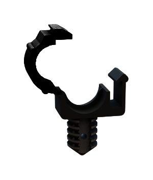 Essentra Components 23Rcfb035Cb Cable Clamp, Hinged, Nylon 6.6, Black