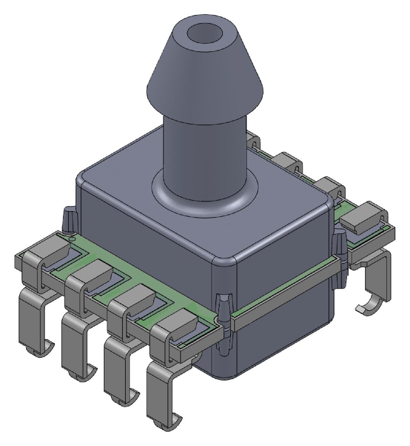 Amphenol All Sensors Elvh-M050D-Hanj-C-Naa4 Pressure Sensor, 50Mbar, Diff, Analogue