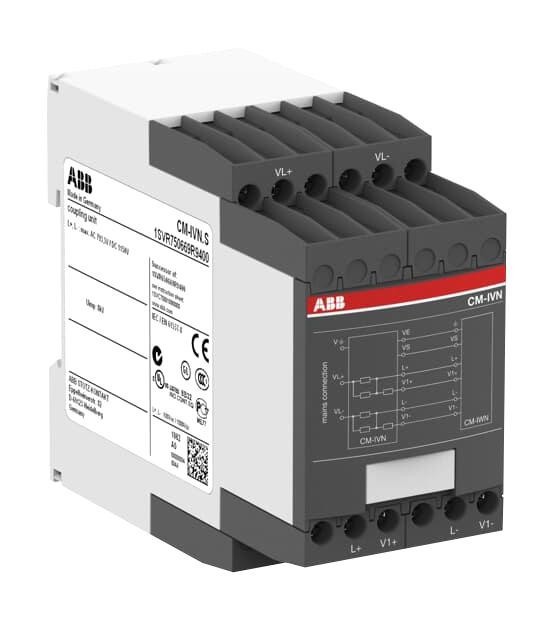 Abb 1Svr750669R9400 Coupling Unit, Monitoring Relay, Din