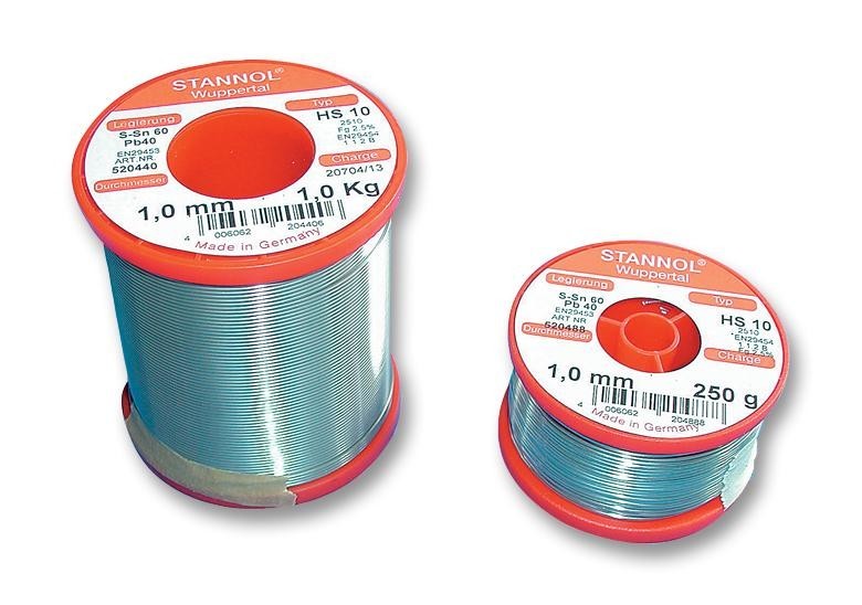 Stannol Hs10 2510 1,0mm 1Kg Solder Wire, 362Flux, 1.0mm, 1Kg