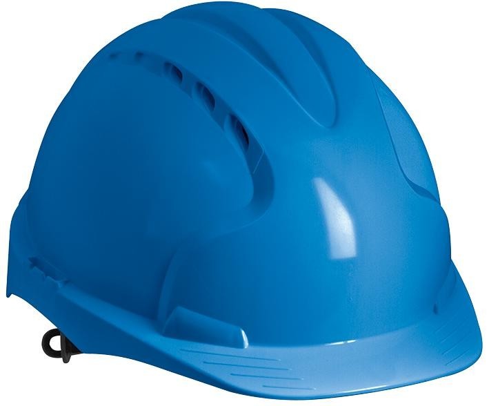 Jsp Aje030-000-500 Safety Helmet, En397, Hdpe, Blue