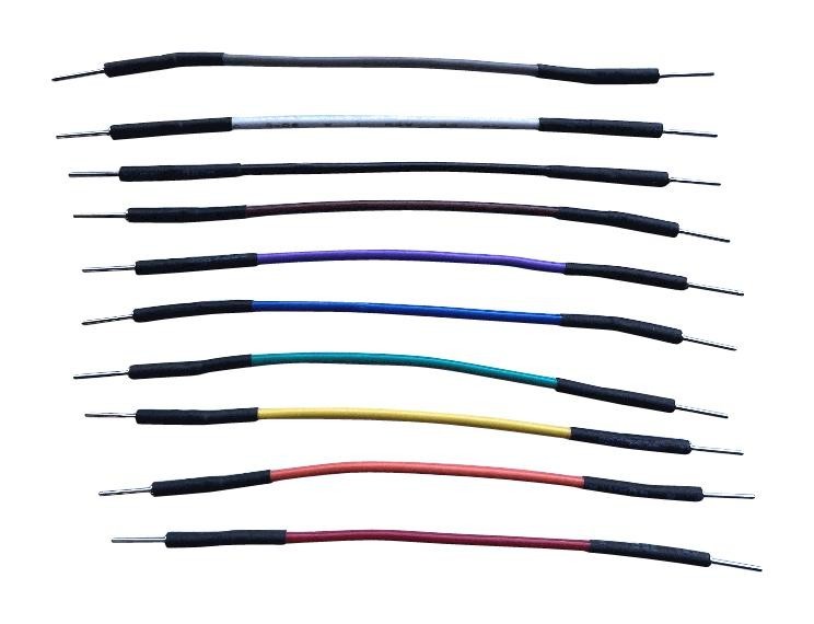 Twin Industries Tw-mm-10C Jumper Wires, Multi-Colored, 10Cm, 24Awg