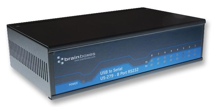 Brainboxes Us-279 Adaptor, Usb To Serial, 8 X Rs232