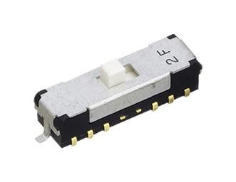 NIDEC Components Cms-2402Tb Slide Switch, Dp4T, 0.1A, 12Vdc, Smd