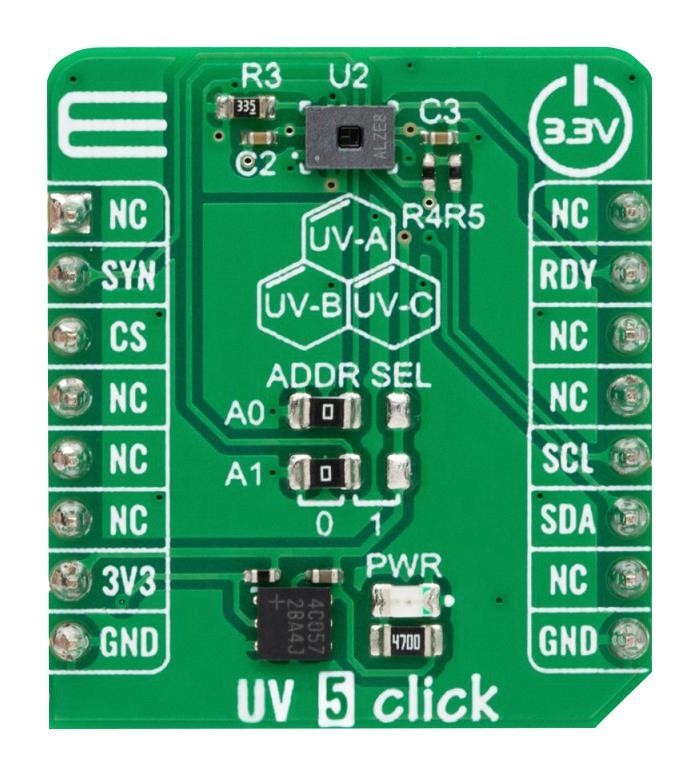 MikroElektronika Mikroe-5535 Uv 5 Click Add-On Board, 3.3V