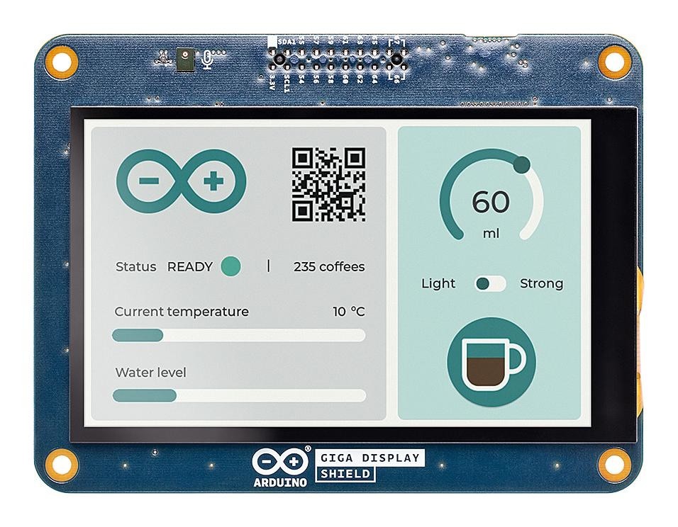 Arduino Asx00039 Display Shield, Giga R1 Wi-Fi Board