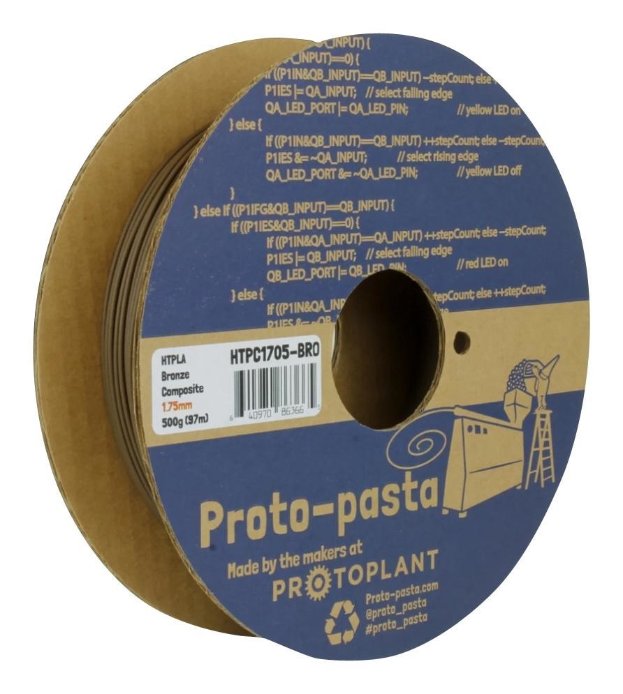 Protopasta Htpc2805-Bro 3D Filament, 2.85mm, Htpla, Bronze, 500G