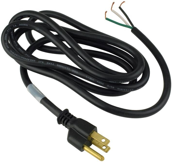 Volex 17506A Power Cord, Nema5-15P, 6Ft, 10A, Black