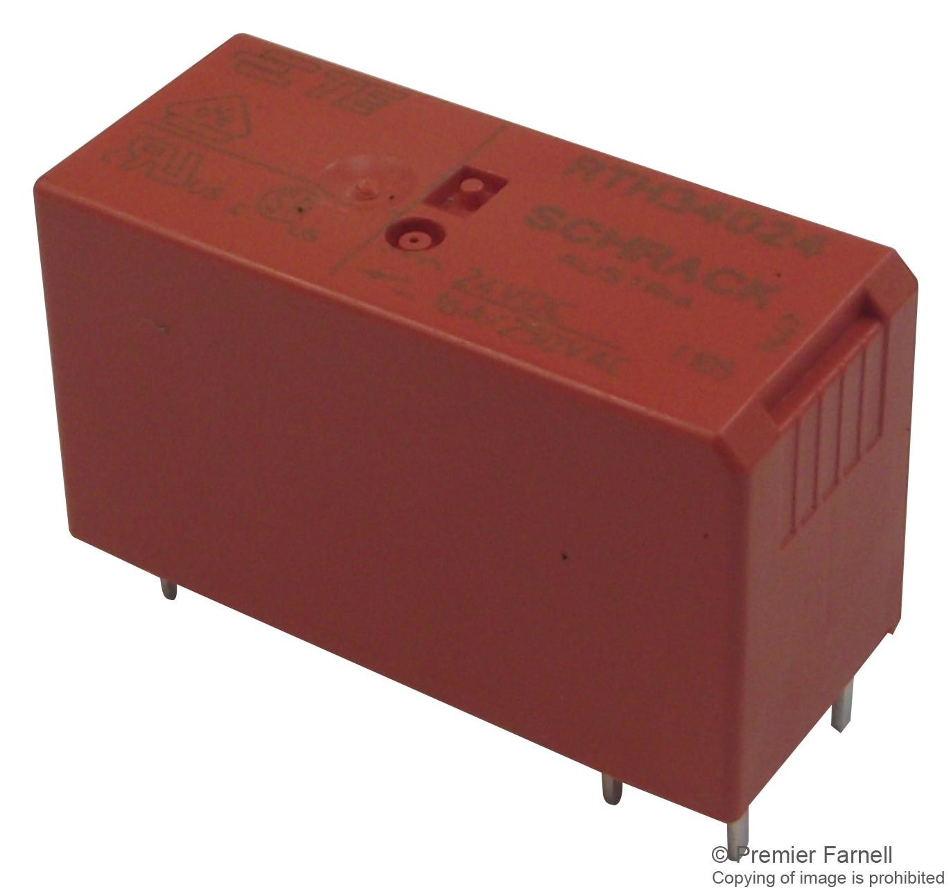 Schrack / Te Connectivity 1415039-1 Power Relay, Spst-No, 24Vdc, 16A, Thd
