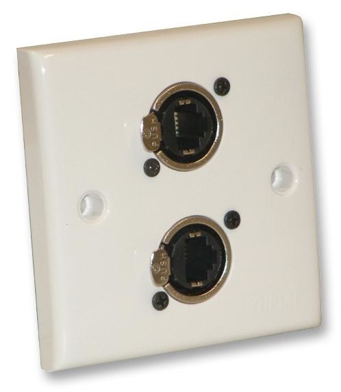 Eagle F267Zk Wall Plate, 2 X Ethercon Connector