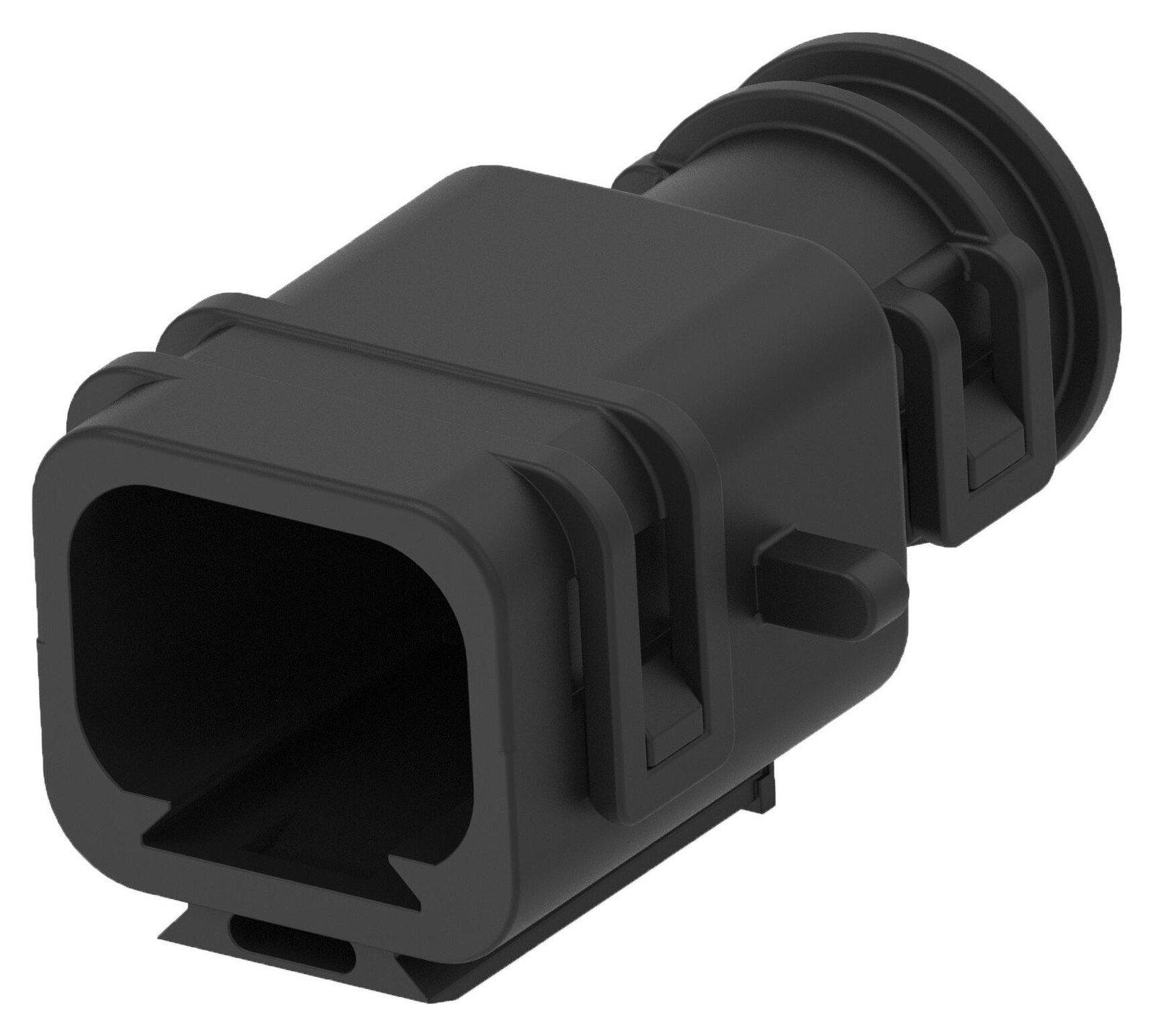 Amp Connectors / Te Connectivity 2371721-1 Cover, Tab Conn, 4Pos, Blk, Pa