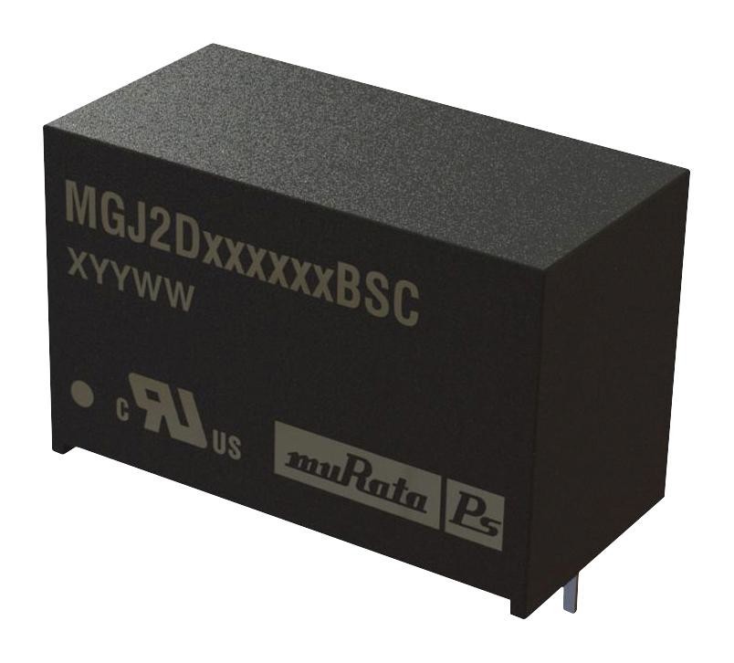 Murata Power Solutions Mgj2D121505Bsc Dc-Dc Converter, 15V/-5V, 0.08A