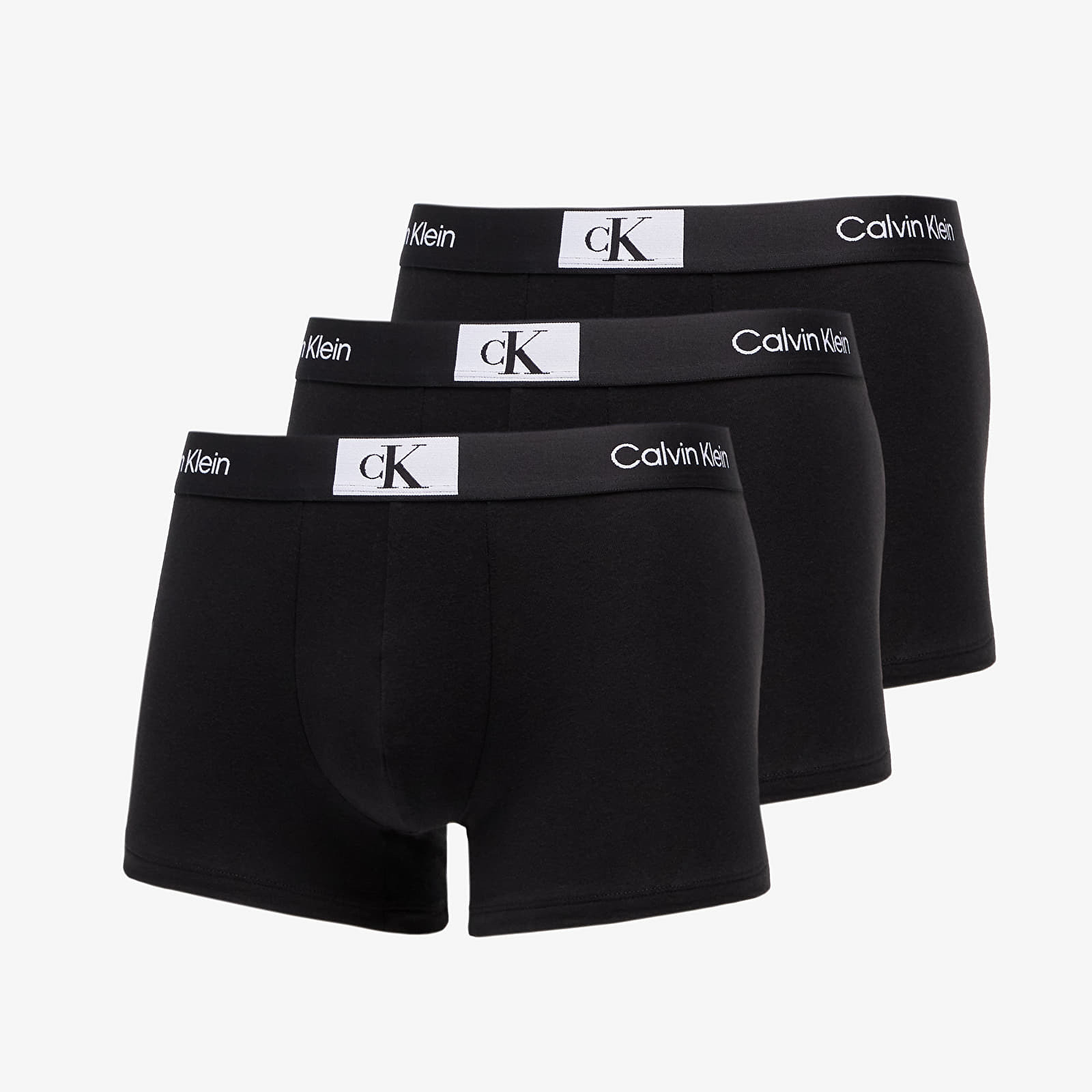 Calvin Klein '96 Cotton Stretch Trunks 3-Pack Black/ Black/ Black