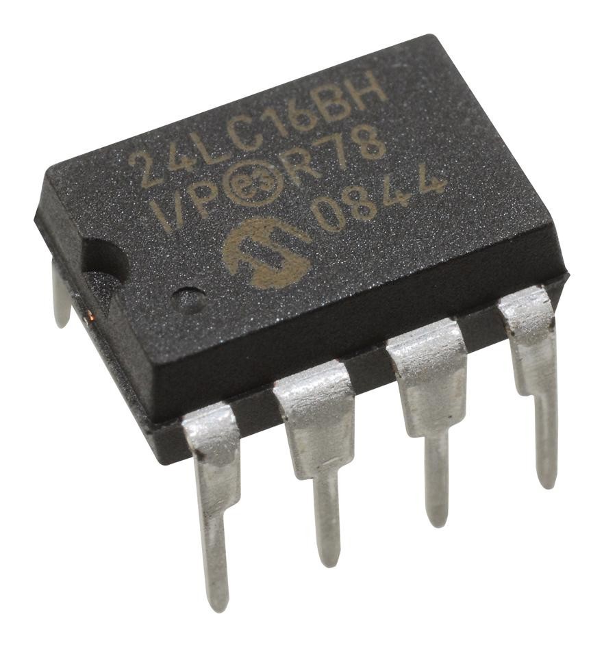 Microchip Technology Technology 24Lc16Bh-I/p Eeprom, 16Kbit, -40 To 85Deg C