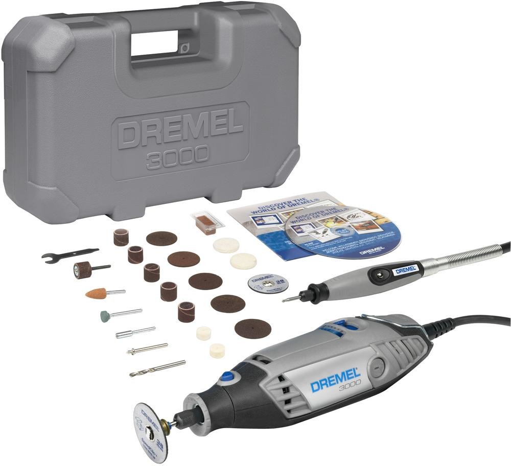 Dremel 3000-1/25 Rotary Tool Kit, 130W, 120V, 33000Rpm