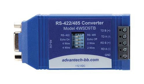 Advantech Bb-4Wsd9Tb. Converter, Rs232-Rs485 Tb, Port Powered