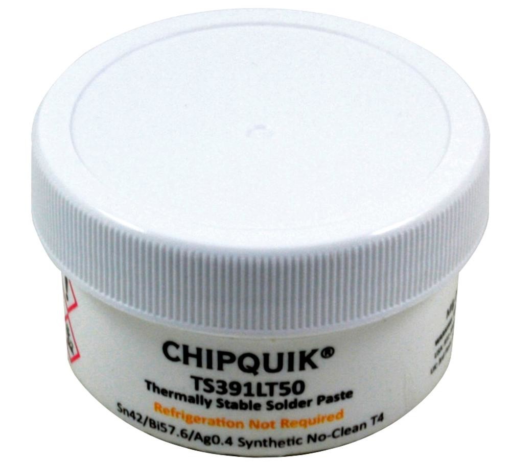 Chip Quik Ts391Lt50 Solder Paste, Synthetic No Clean, 50G