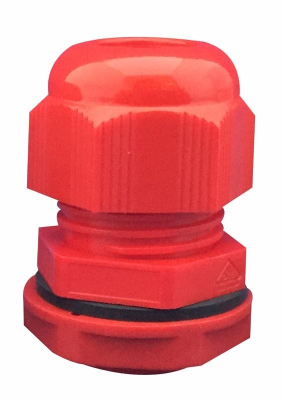 Concordia Technologies Acgm25Red Cable Gland Nyl M25 33mm Lth Red 10/pk