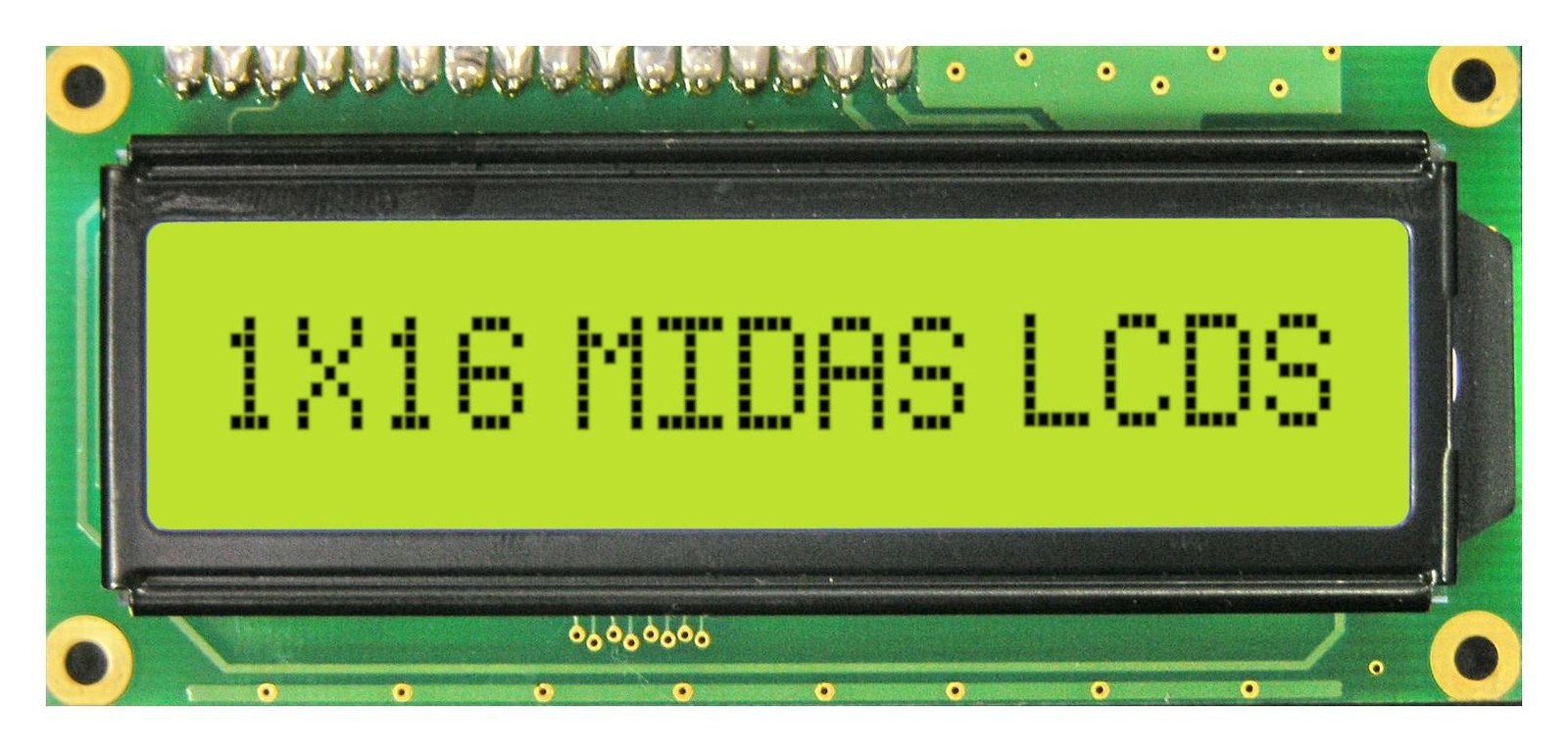 Midas Displays Mc11606A6Wr2-Spr Alphanumeric Display, Stn, 6.56mm, Cob