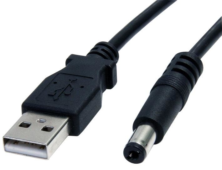 Startech Usb2Typem2M Lead, Usb-5.5mm 5V Dc, Type M Barrel, 2M