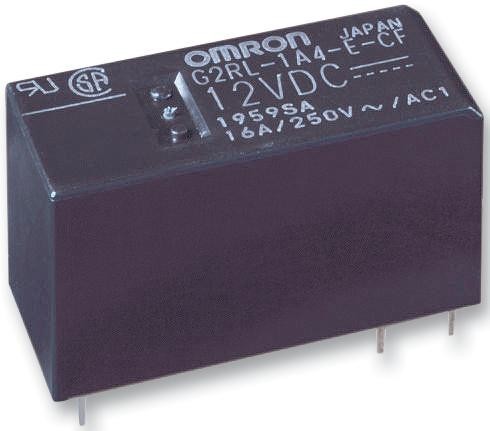 Omron G2Rl-2A4  Dc12 Power Relay, Dpst-No, 12Vdc, 8A, Tht