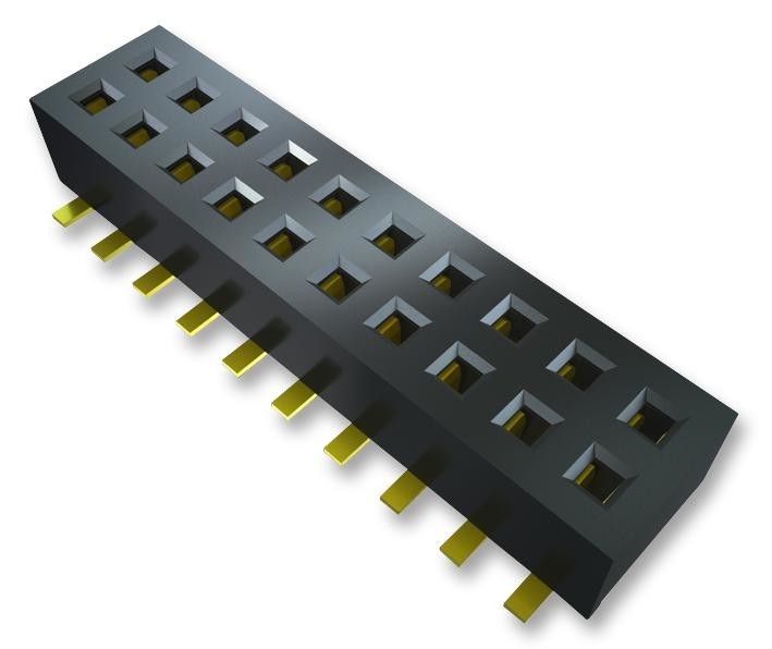 Samtec Clp-122-02-F-D Socket, 1.27mm, Vertical Smt, 44Way