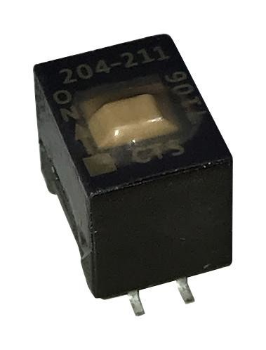 Cts 204-211St Dip Switch, 0.1A, 50Vdc, 1Pos, Smd
