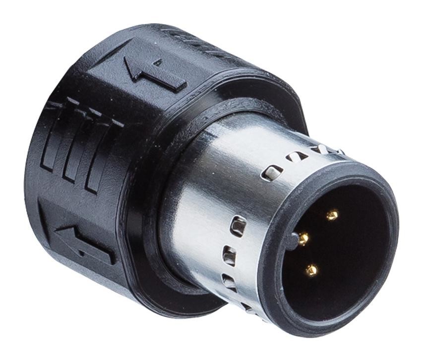 Amphenol LTW Appm-A04Mapan-Ds1 Sensor Connector, M12, 4Pos, Plug, Cable