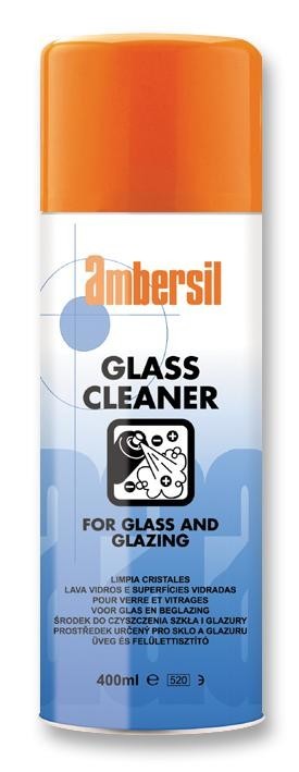 Ambersil Glass Cleaner, 400Ml Cleaner, Glass, Aerosol, 400Ml