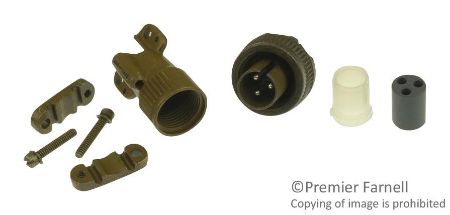 Amphenol Industrial Ms3106E10Sl-4P Mil Spec Circular Connector, Plug, 2P, 10Sl-4