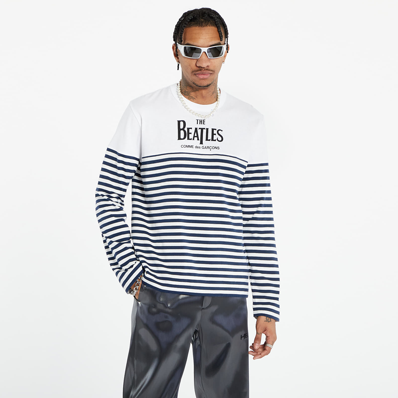 Comme des Garçons x The Beatles Long Sleeve Woven Tee UNISEX White