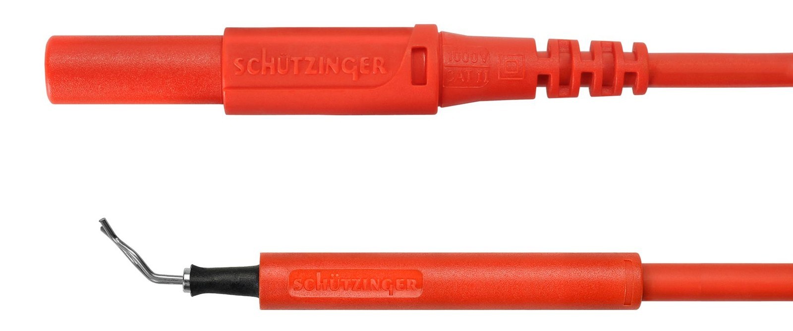 Schutzinger Al 8322 / Zpk / 1 / 50 / Rt Test Lead, 4mm Jack-Test Clip, 500mm