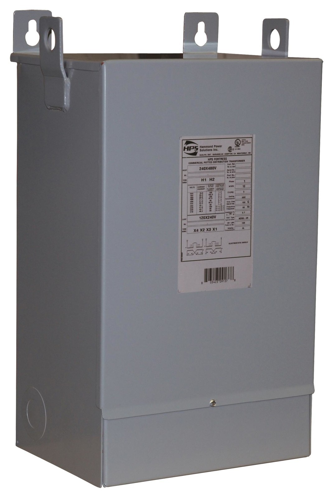 Hammond Power Solutions C1F005Wes Wall Mount Transformer Type: EnCapacitorsulated Isolation