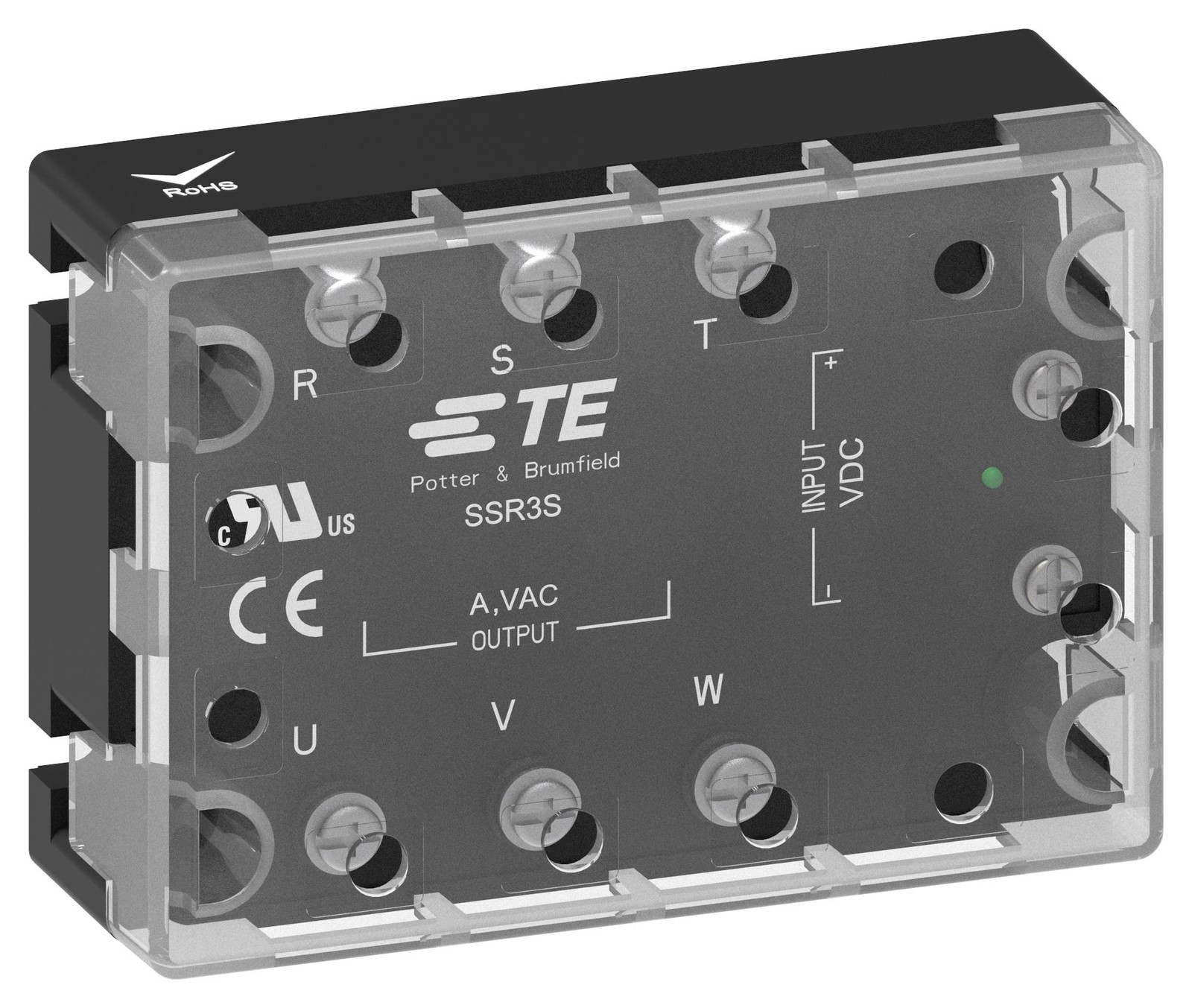 Potter & Brumfield Relays / Te Connectivity Ssr3T-480D25R Solid State Relay, Spst, 25A, 48V-480V