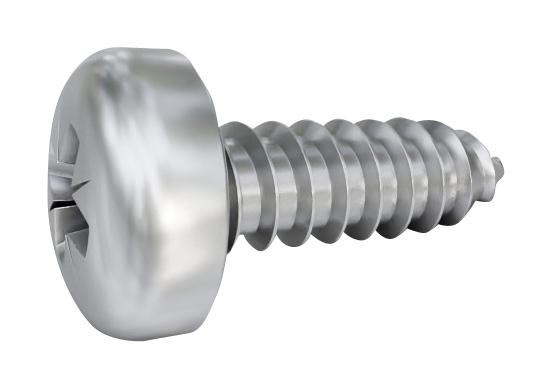 TR Fastenings Tr00013915-000 Screw, Pan Head Pozi Driv, 13mm, Ss A2