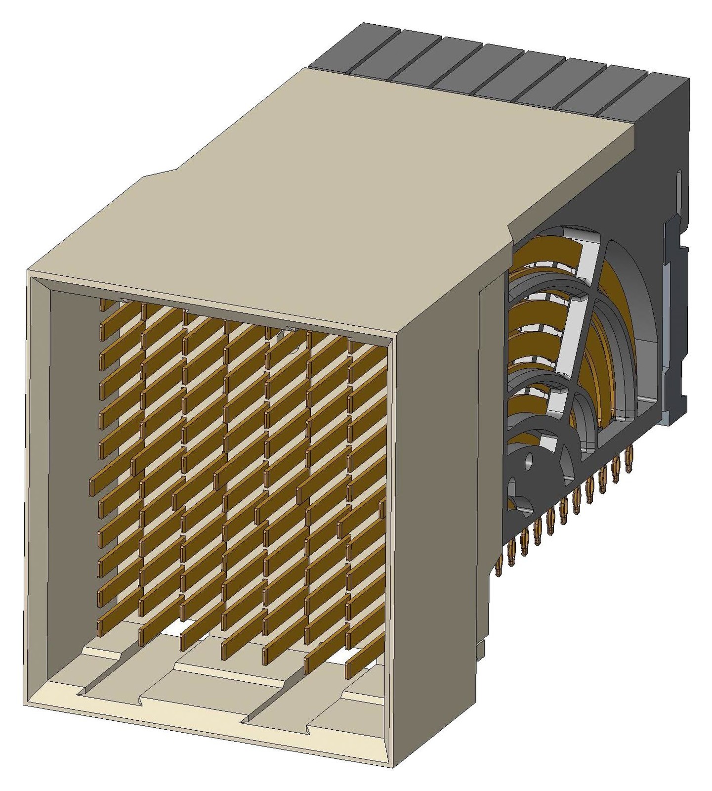 Amphenol Communications Solutions 10125530-102Lf Backplane Connector, Header, 96Pos, 12Row