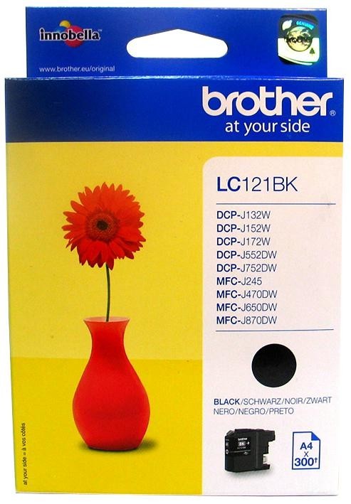 Brother Lc121Bk Ink Cart, Lc121, Black, Brother
