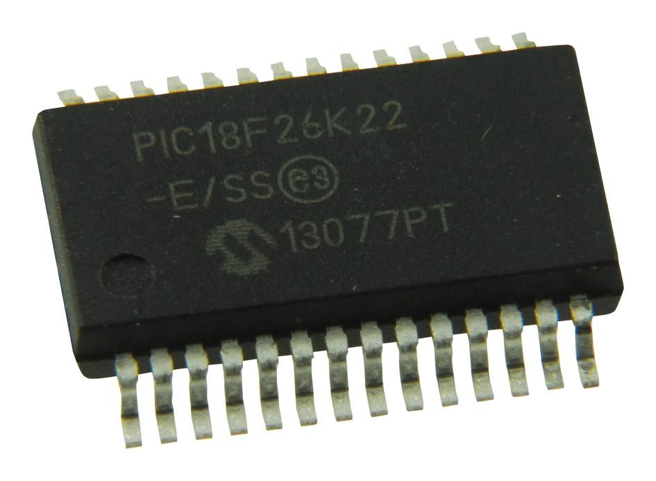 Microchip Technology Technology Pic18F26K22-E/ss Mcu, 8Bit, 64Mhz, Ssop-28