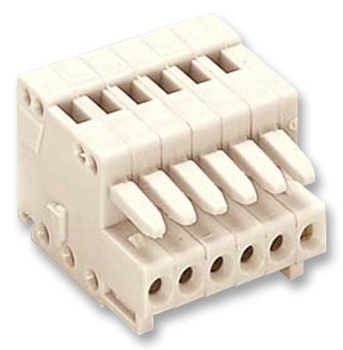 WAGO 733-106. Terminal Block, Pluggable, 6Pos, 20Awg