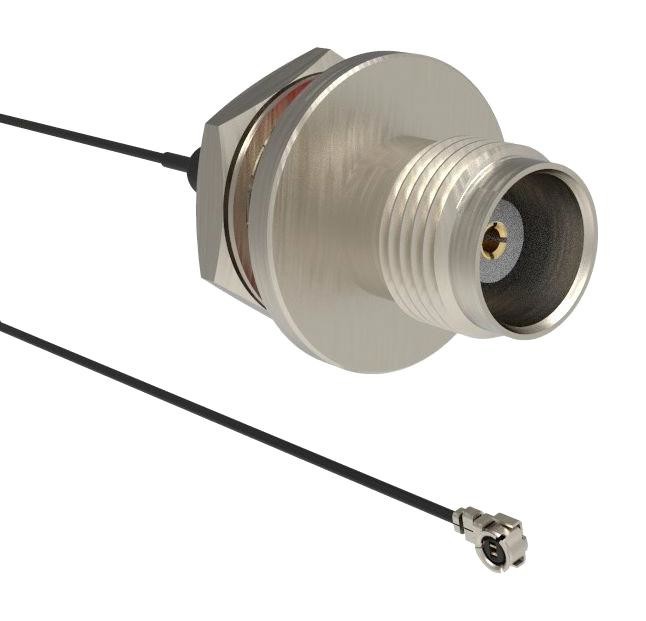 Amphenol RF 095-850-281-250 Cable, Tnc Bhd Jack-R/a Amc4 Plug, 250mm