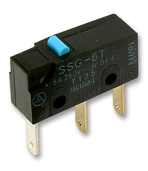 Omron Electronic Components Ssg-5L2P Microswitch, 5A, Hinge Roller