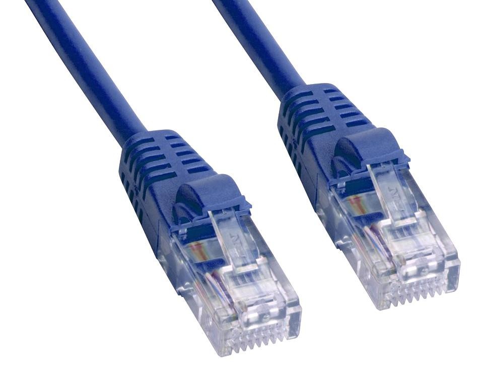 Amphenol Cables on Demand Mp-5Xrj45Unnb-003 Enet Cable, Cat5E, Rj45 Plug-Plug, 3Ft